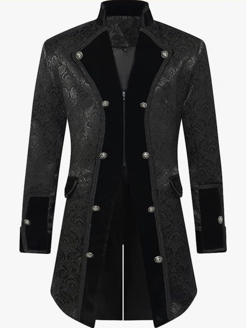 Men's Steampunk Vintage Tailcoat Jacket Gothic Coat Costume Vampire Halloween